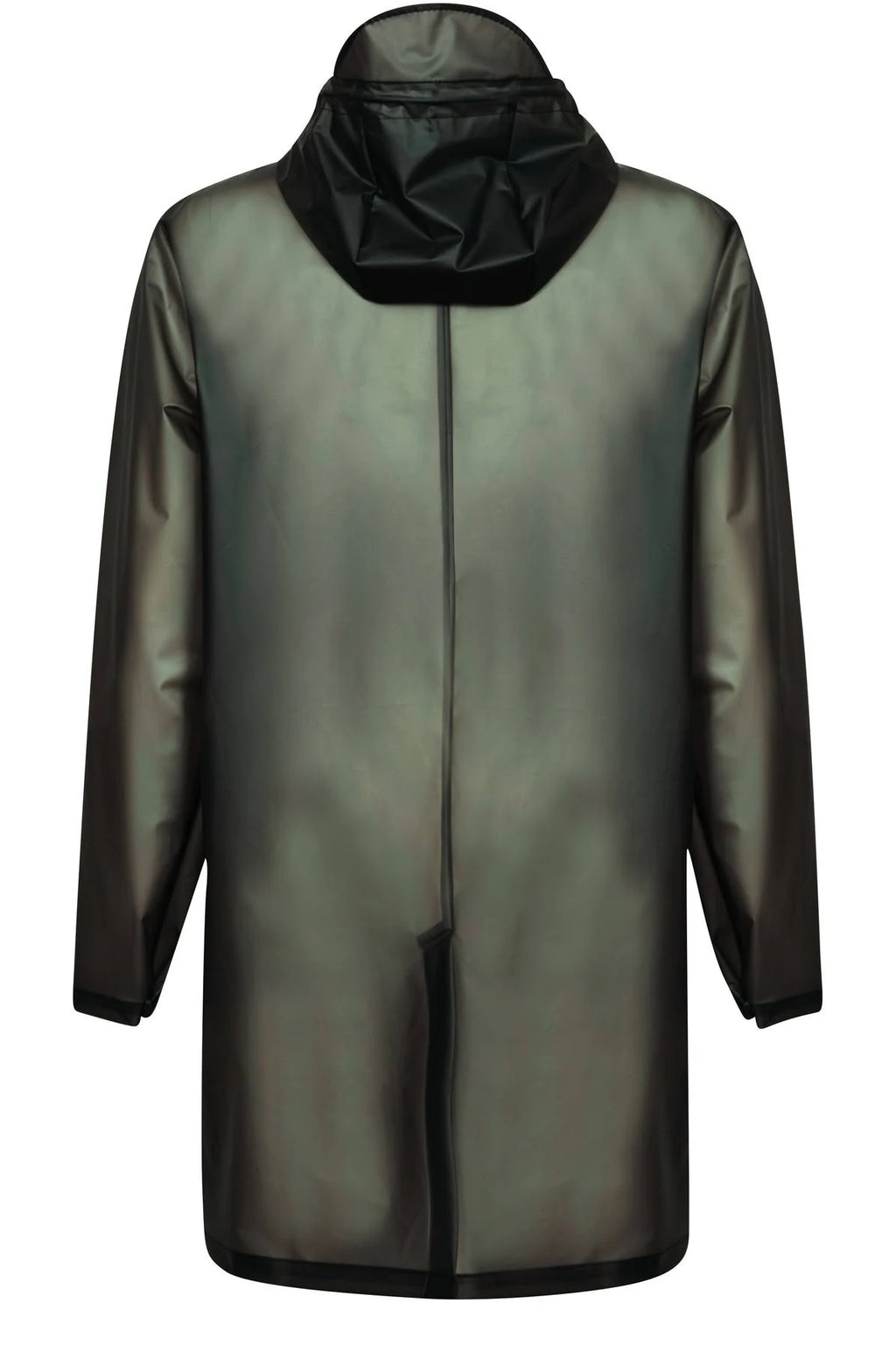Foggy Black Hooded Coat R5457