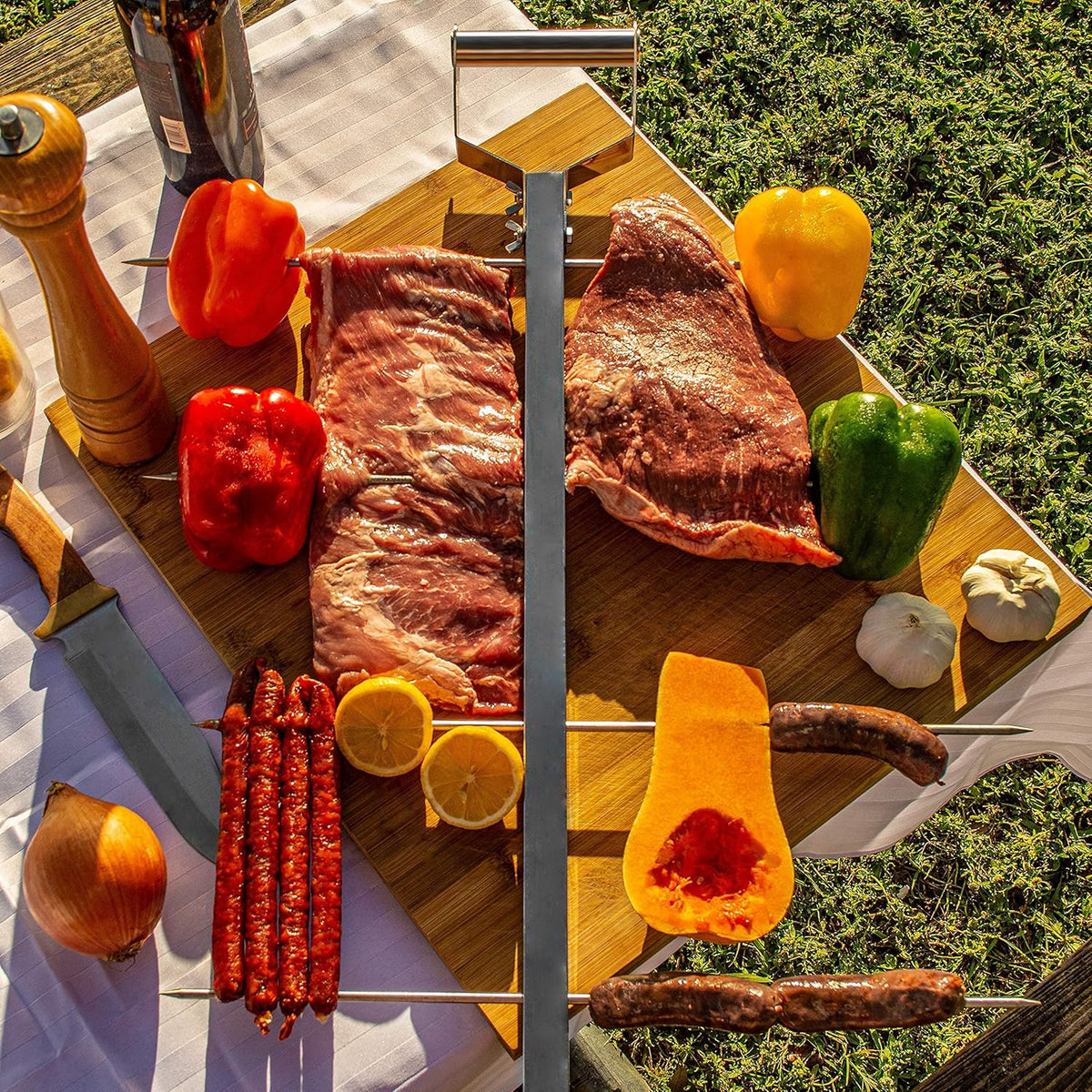 Wood Burning Grill with Cooking Stake L830002
