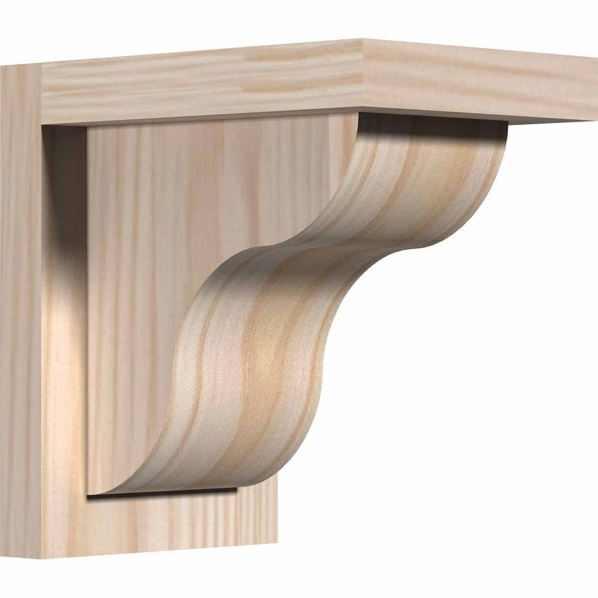 Carmel Smooth Corbel w/Backplate, Douglas Fir S63803