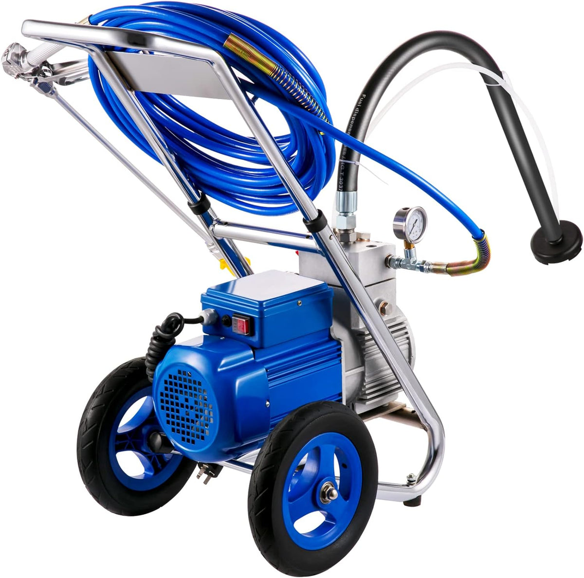Airless Paint Sprayer, 1500W Cart, 1GPM 50FT Hose, 621 Tip, 6in Extension Bar Z88194