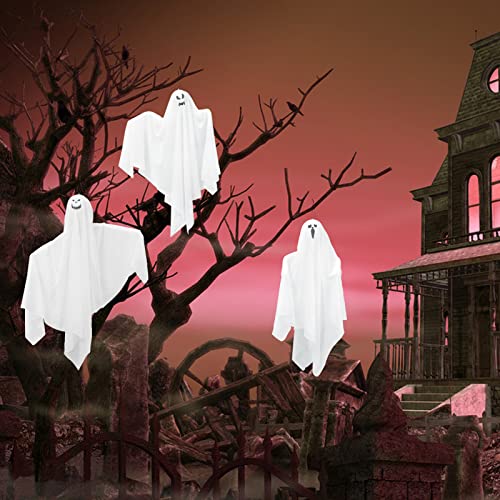9 Pack Halloween Hanging Ghosts J7661