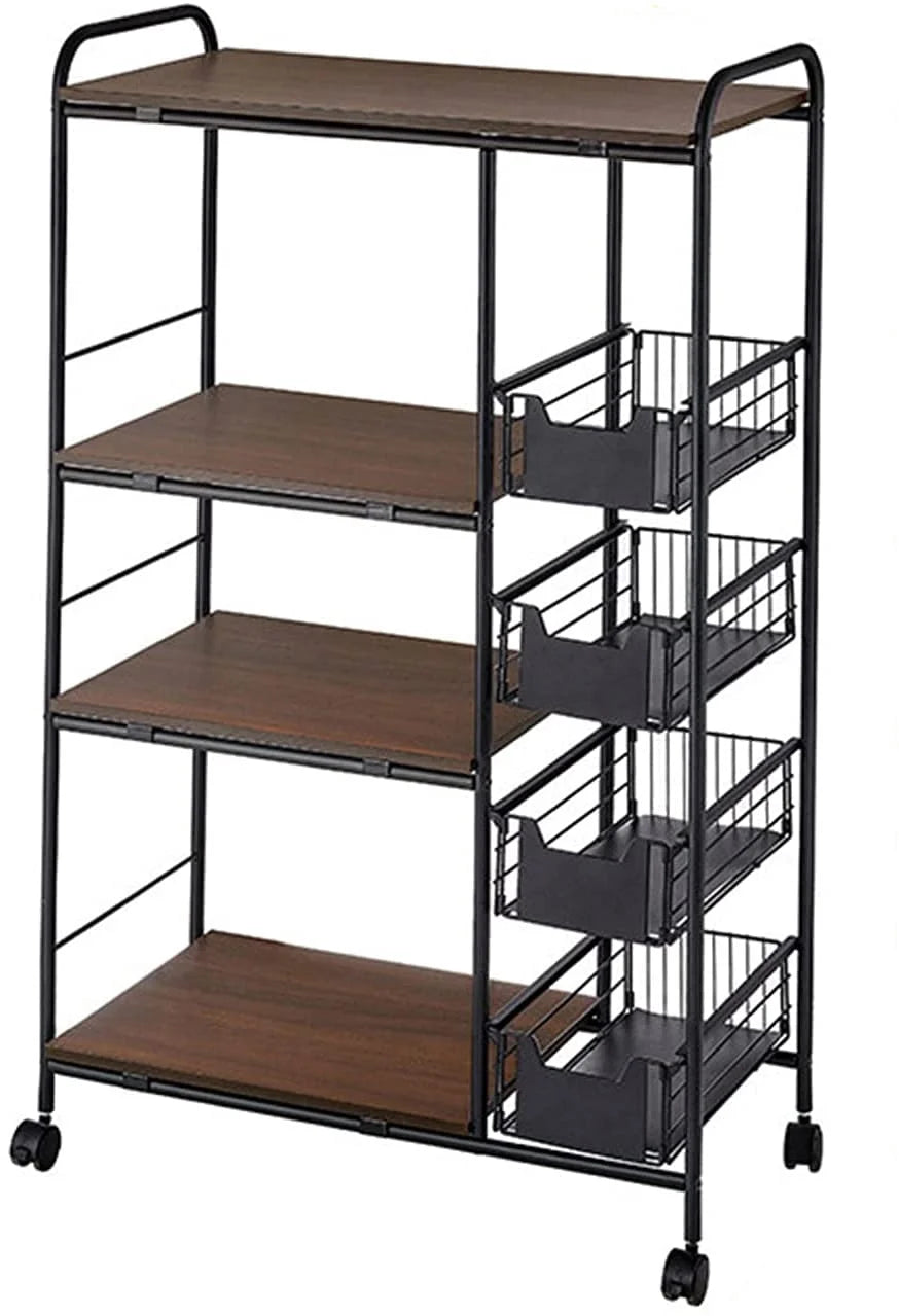 4-Tier + 5-Tier Utility Storage Shelf for Microwave Oven Baker Rack G1967