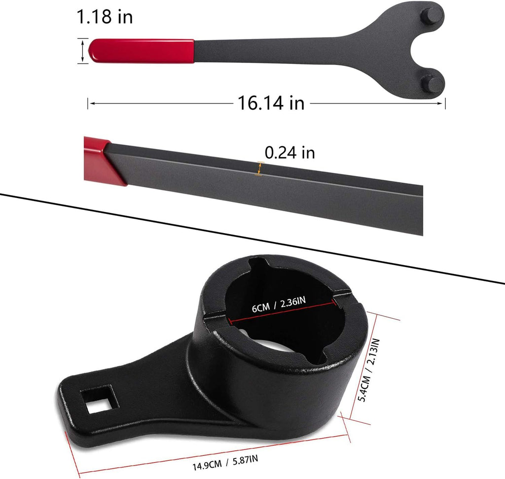 Cam Pulley Holder Tool & Crankshaft Damper Pulley Holding Holder, Pack of 2 L547578