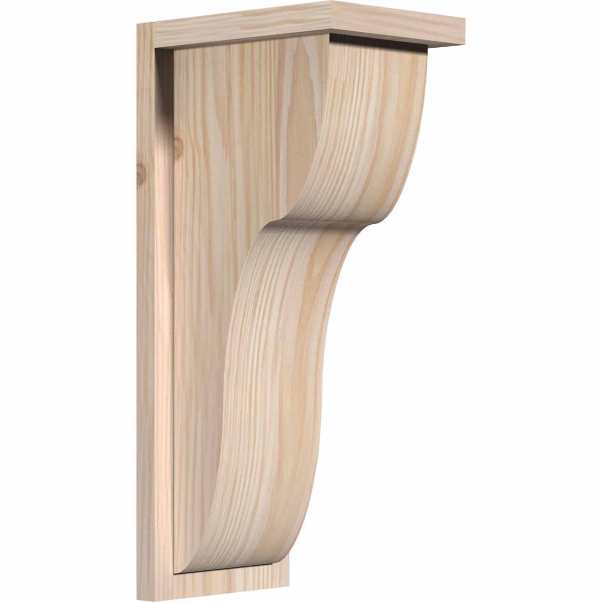 Carmel Smooth Corbel w/Backplate, Douglas Fir S63803