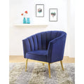 Midnight Blue Velvet Accent Chair T27375