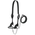 Large Black Leather Show Halter D5195