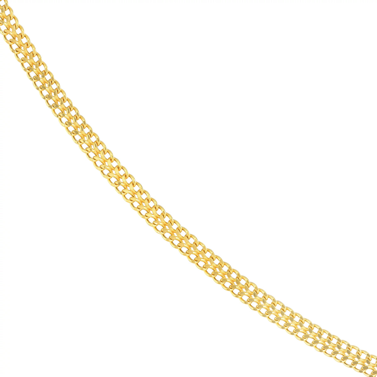 14K Yellow Gold 20" 4.3mm Diamond Cut Chain Necklace Z429669