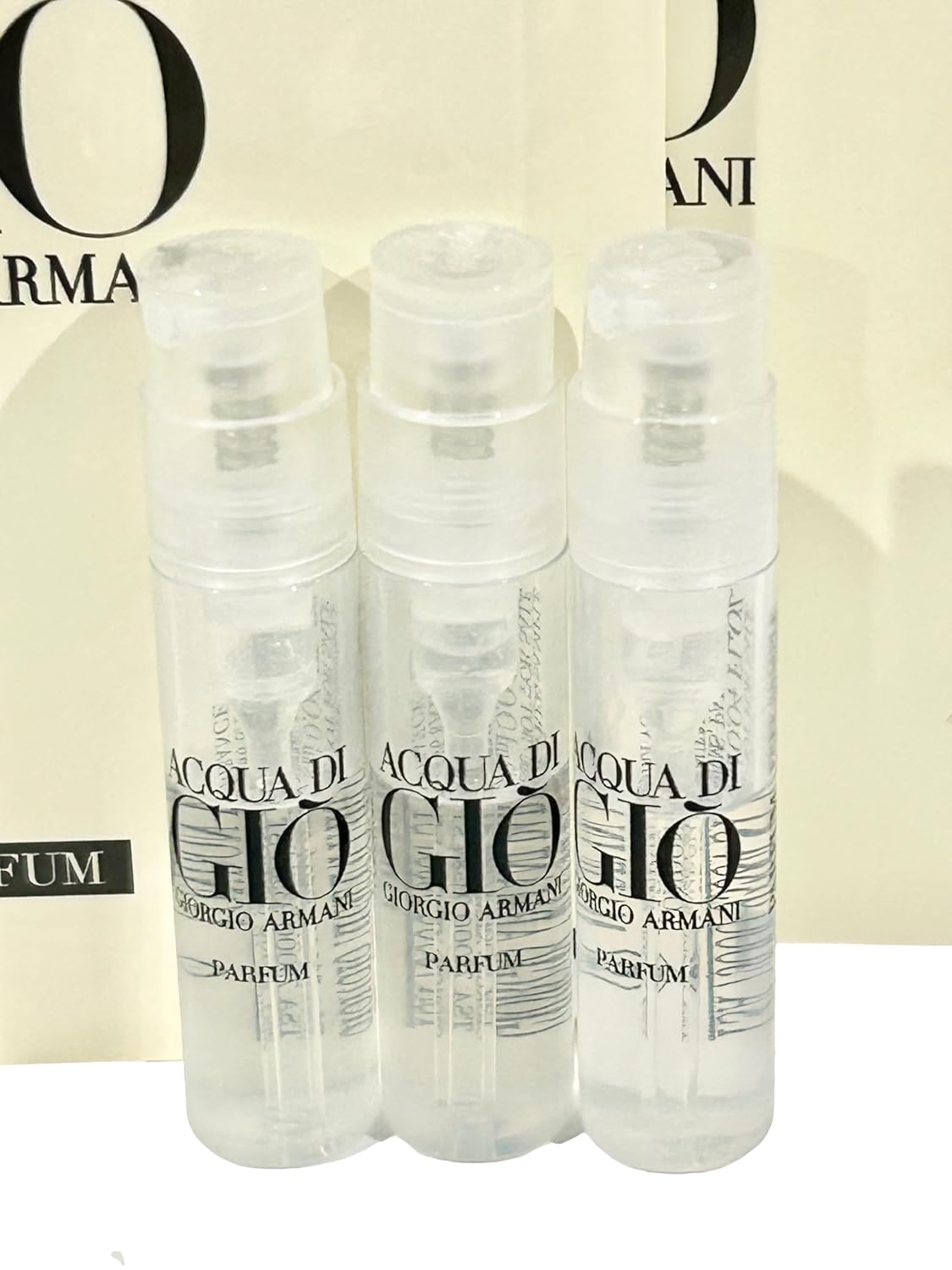 3 Pcs Acqua Di Gio Parfum Sample Spray Perfume 1.2ml K68607