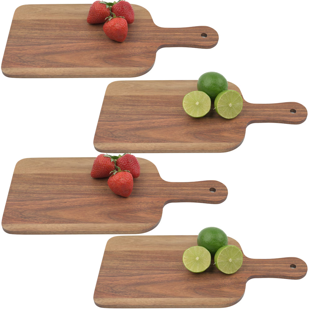 Acacia Paddle Shaped Cutting Board, 4 Pcs I170