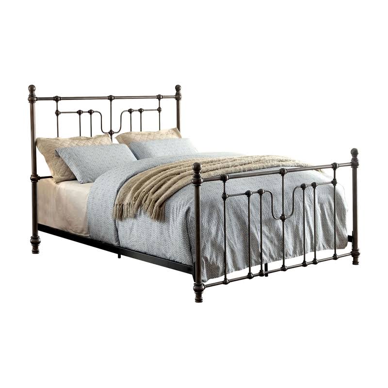 Black King Metal Spindle Bed G2473