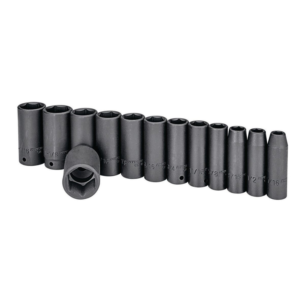 1/2 in. Drive SAE Impact Deep Socket Set, 13 Piece K595513