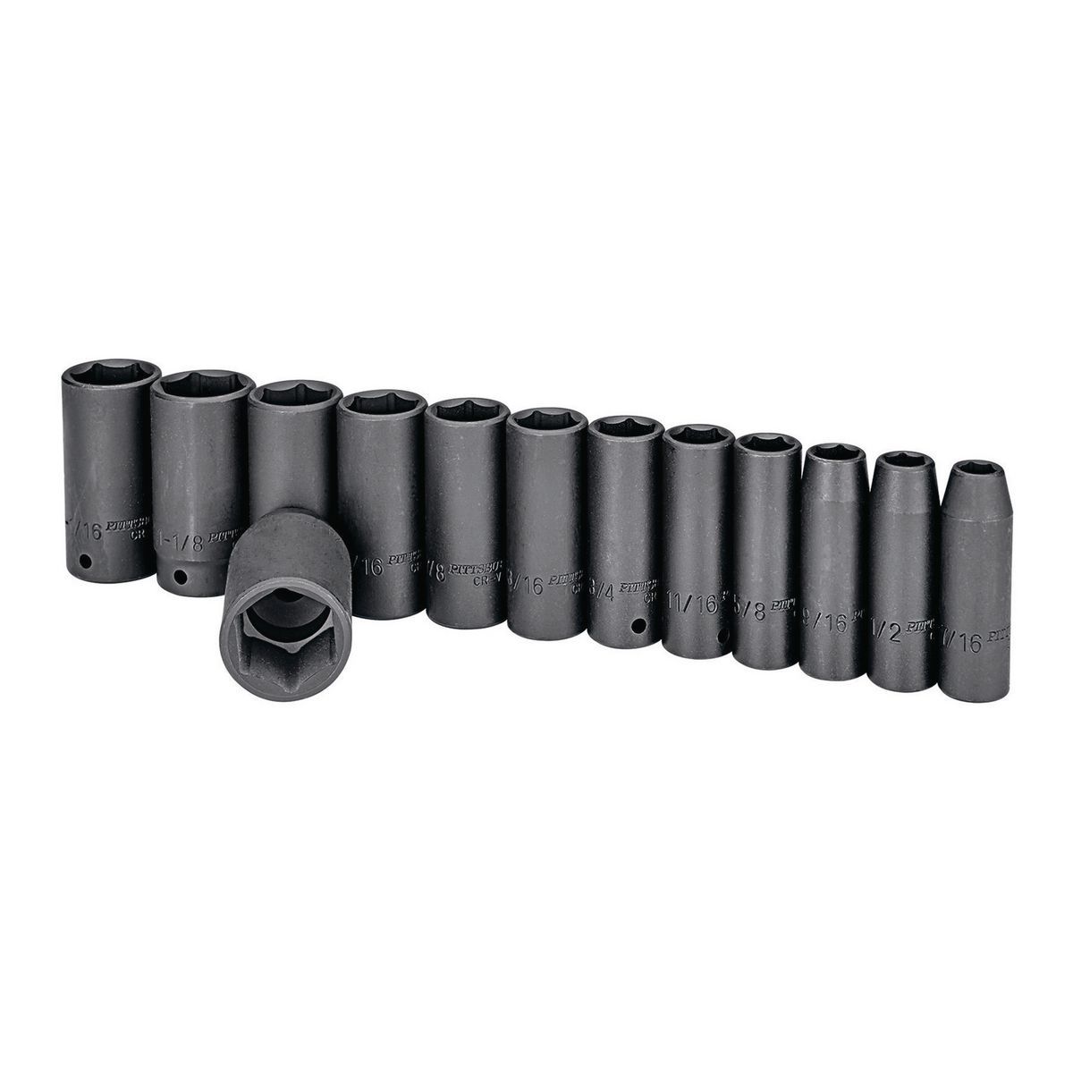 1/2 in. Drive SAE Impact Deep Socket Set, 13 Piece K595513