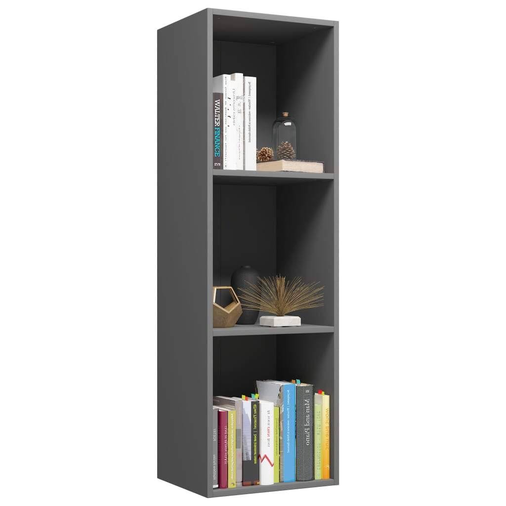 Concrete Gray Book Cabinet/TV Cabinet Chipboard H946018