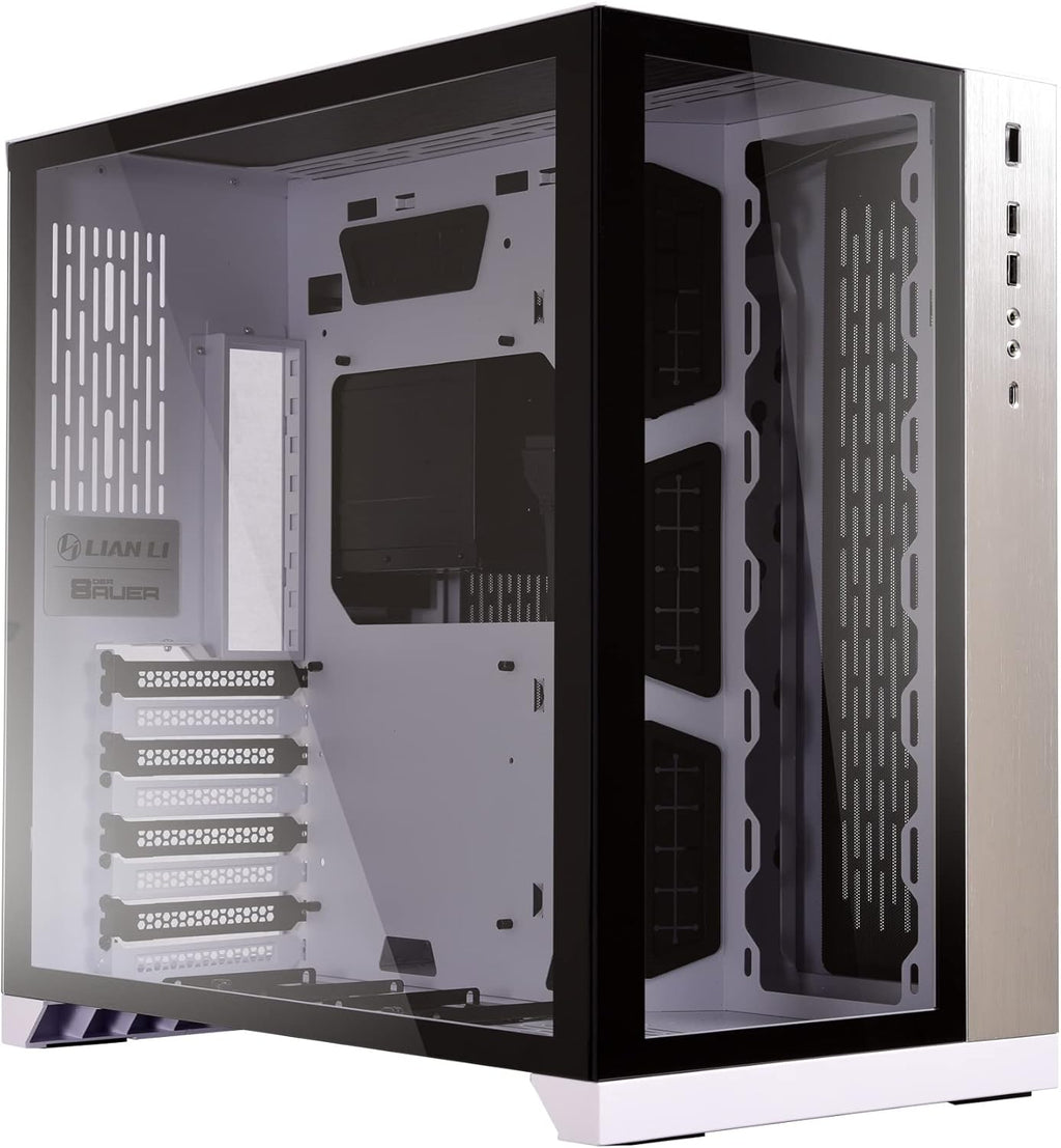 White Tempered Glass ATX Mid Tower Computer Case Q779714