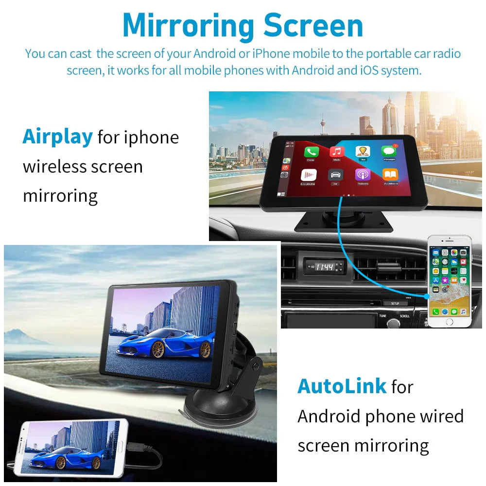 Portable 7Inch Touch Screen Car Stereo Z77992