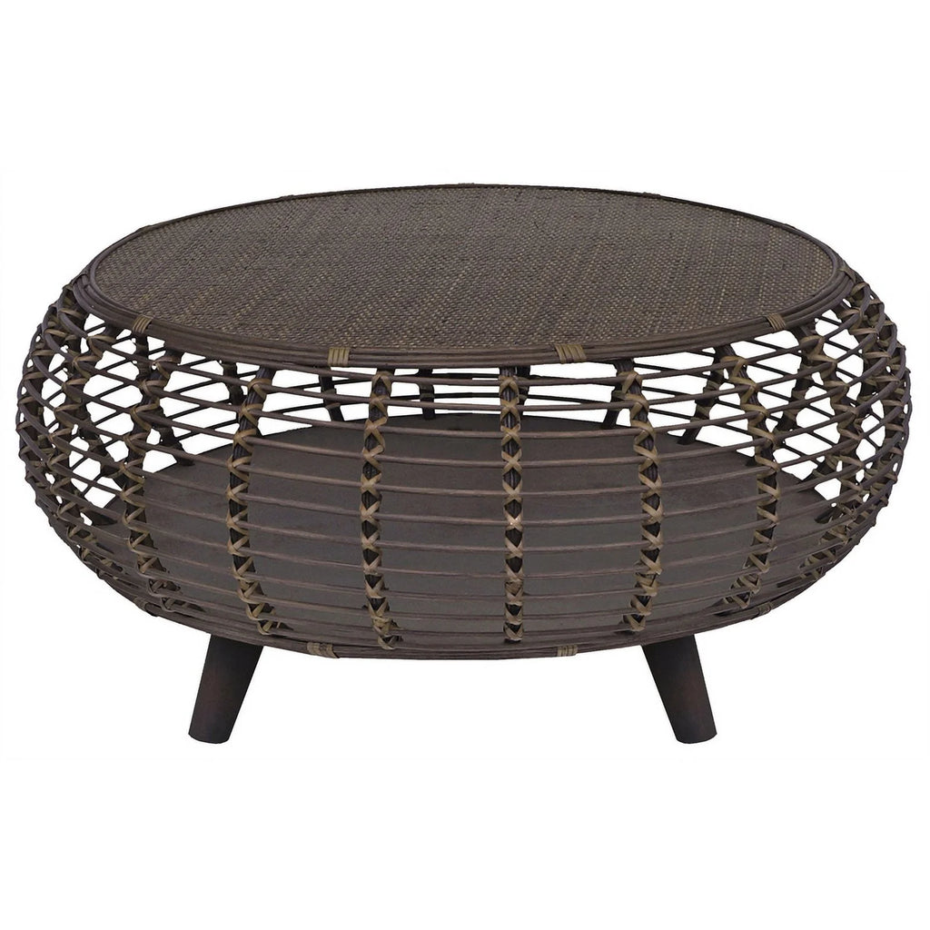 Espresso Rattan Coffee Table T2333