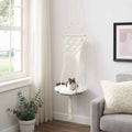 White Macrame Cat Tree N955805
