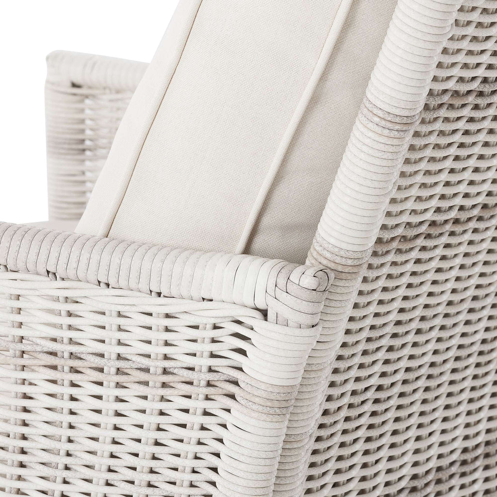 Wicker Outdoor Loveseat with Cushions Z485712