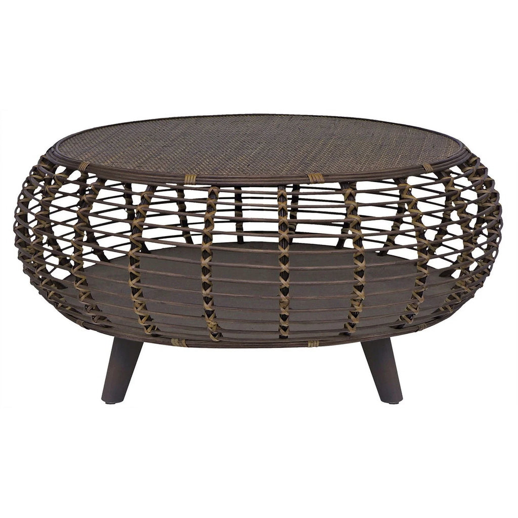 Espresso Rattan Coffee Table T2333