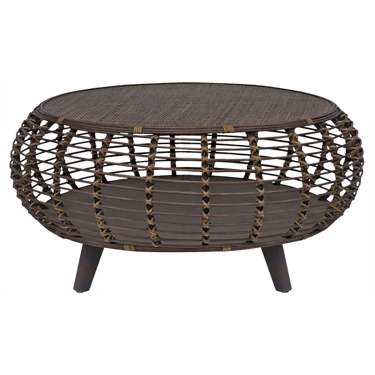 Espresso Rattan Coffee Table T2333