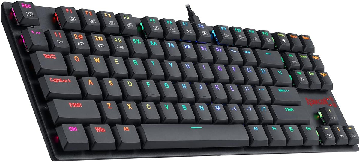 Wireless Mechanical Gaming Keyboard, RGB Backlit, TKL 87 Keys D224
