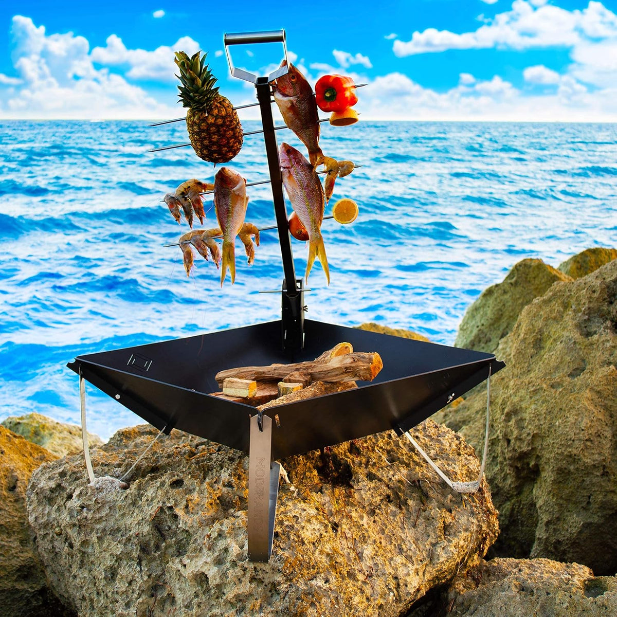 Wood Burning Grill with Cooking Stake L830002