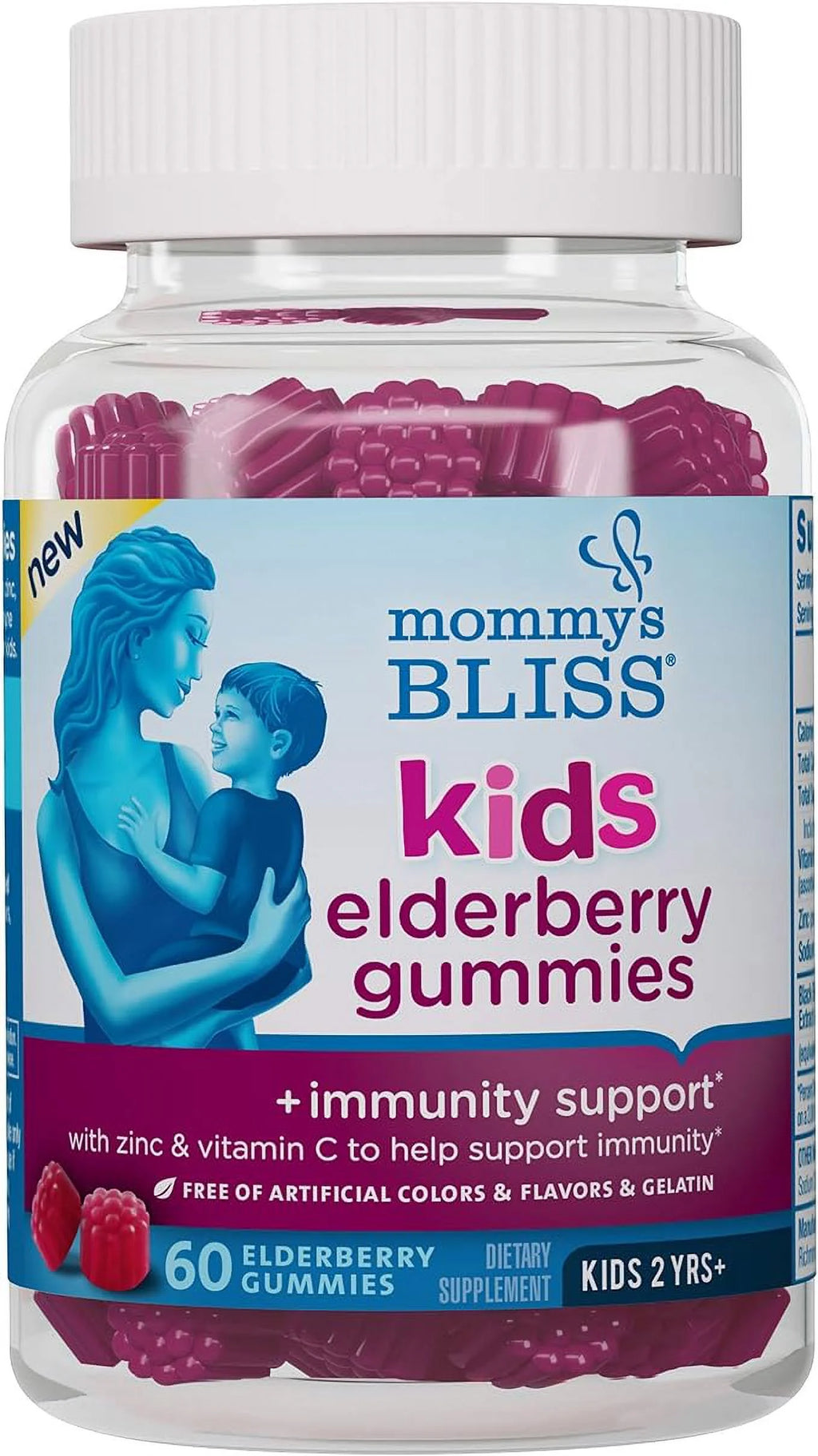 Kids Elderberry Gummies with Zinc & Vitamin C, 60 Count Q81118