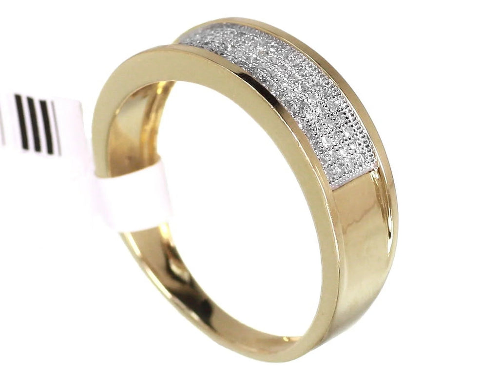 10K Yellow Gold Pave Diamond Ring Y851097