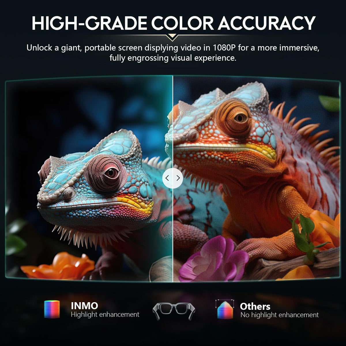 AR Glasses with 1080P Micro-OLED Virtual Theater N2194