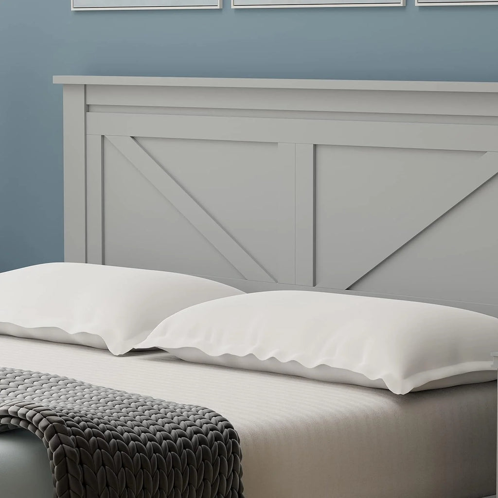 Solid Wood Platform Bed Y513734