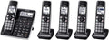 5 Handset DECT 6.0 Bluetooth Cordless Phone System, Black H617