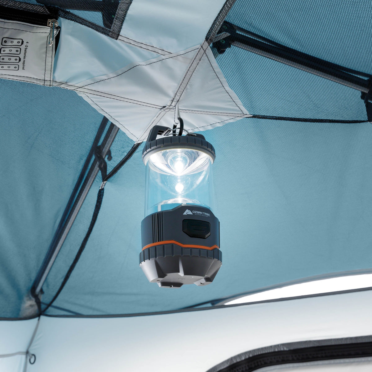 6-Person Instant Cabin Tent with LED Light D665