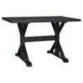Antique Black Trestle Table Q893330