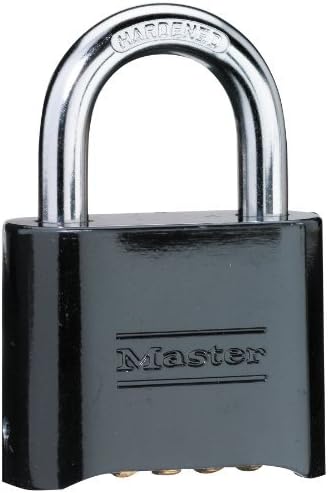 Black Die-Cast Combination Padlock Pack of 4 V5414