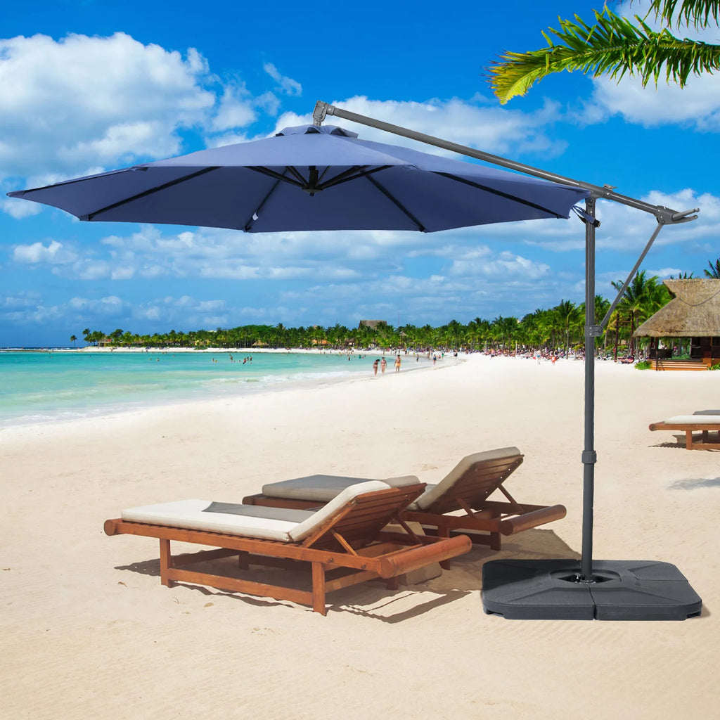 10FT Off-set Aluminum Cantilever Umbrella J310611