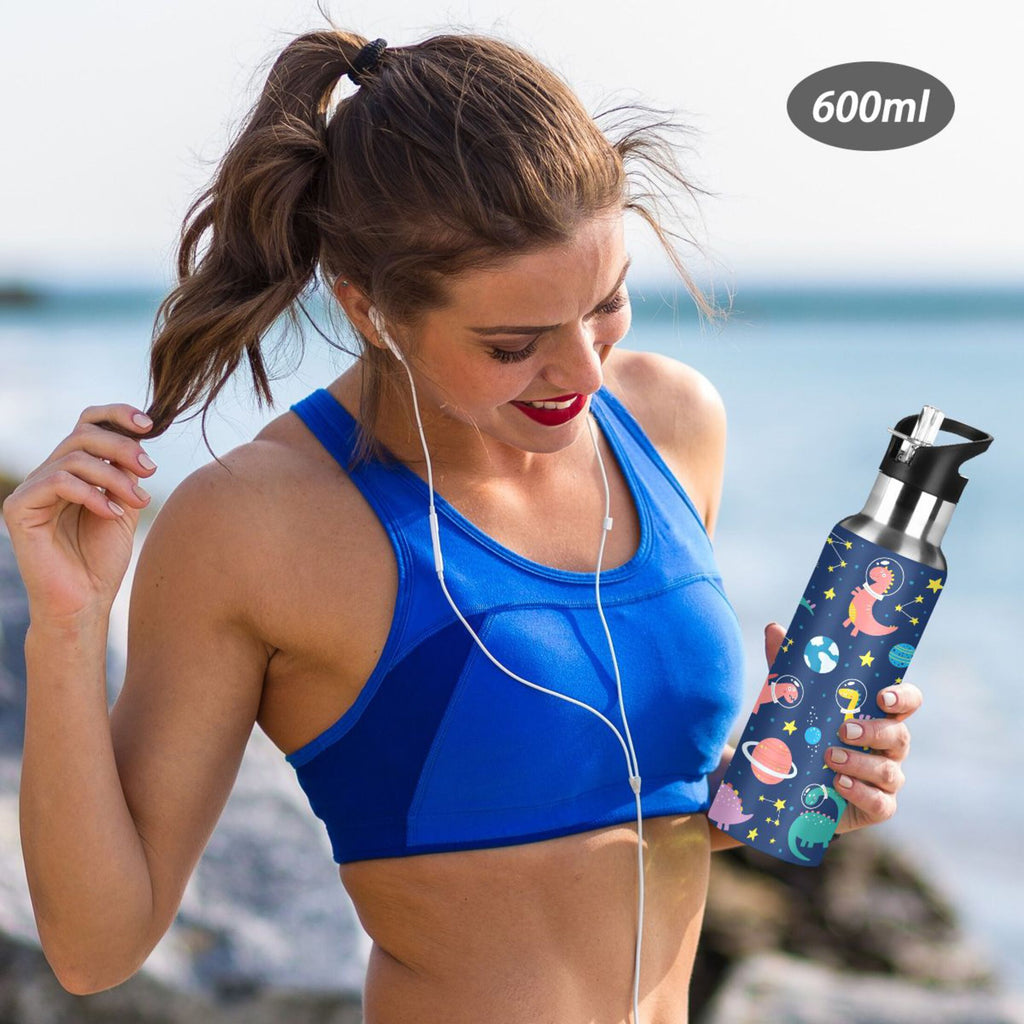 Stainless Steel Insulated Water Bottle with Straw Lid Q85942