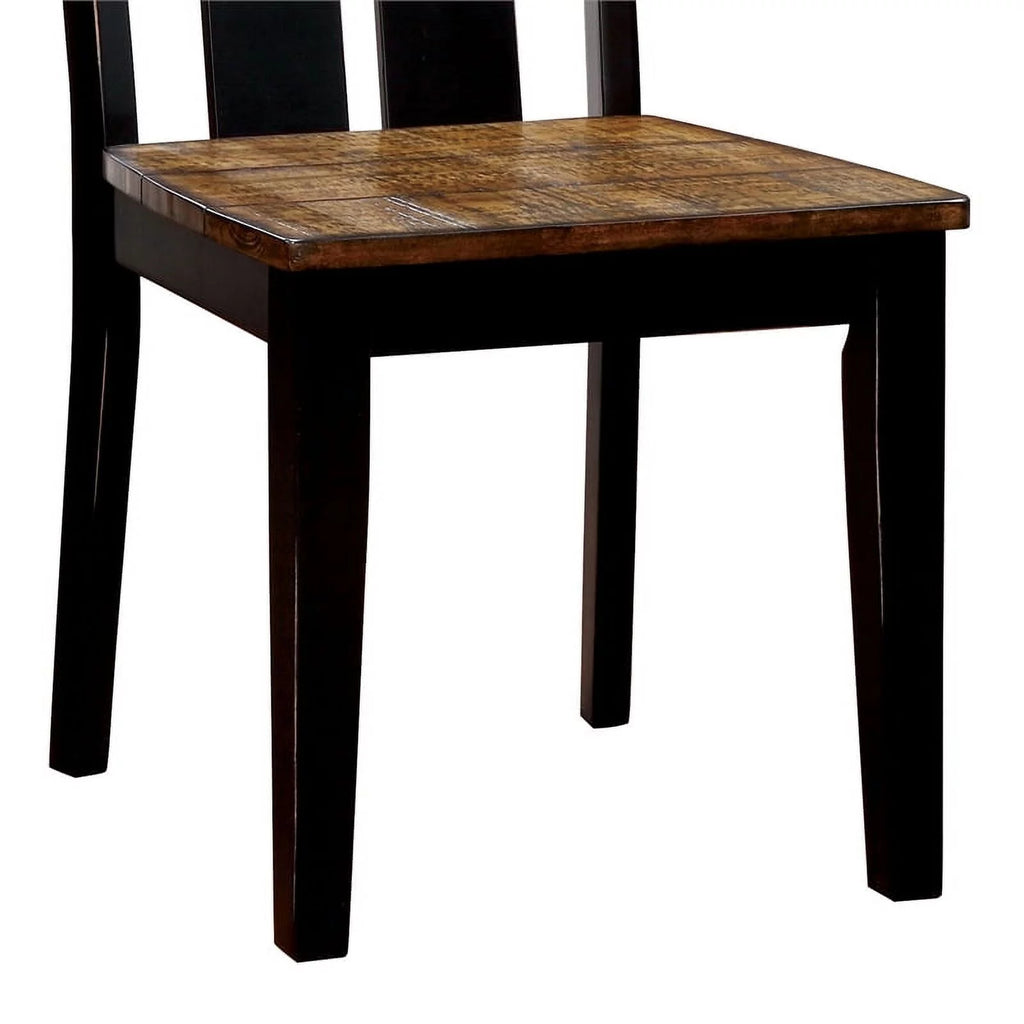 Black Wood Dining Chair Set of 2 M9891