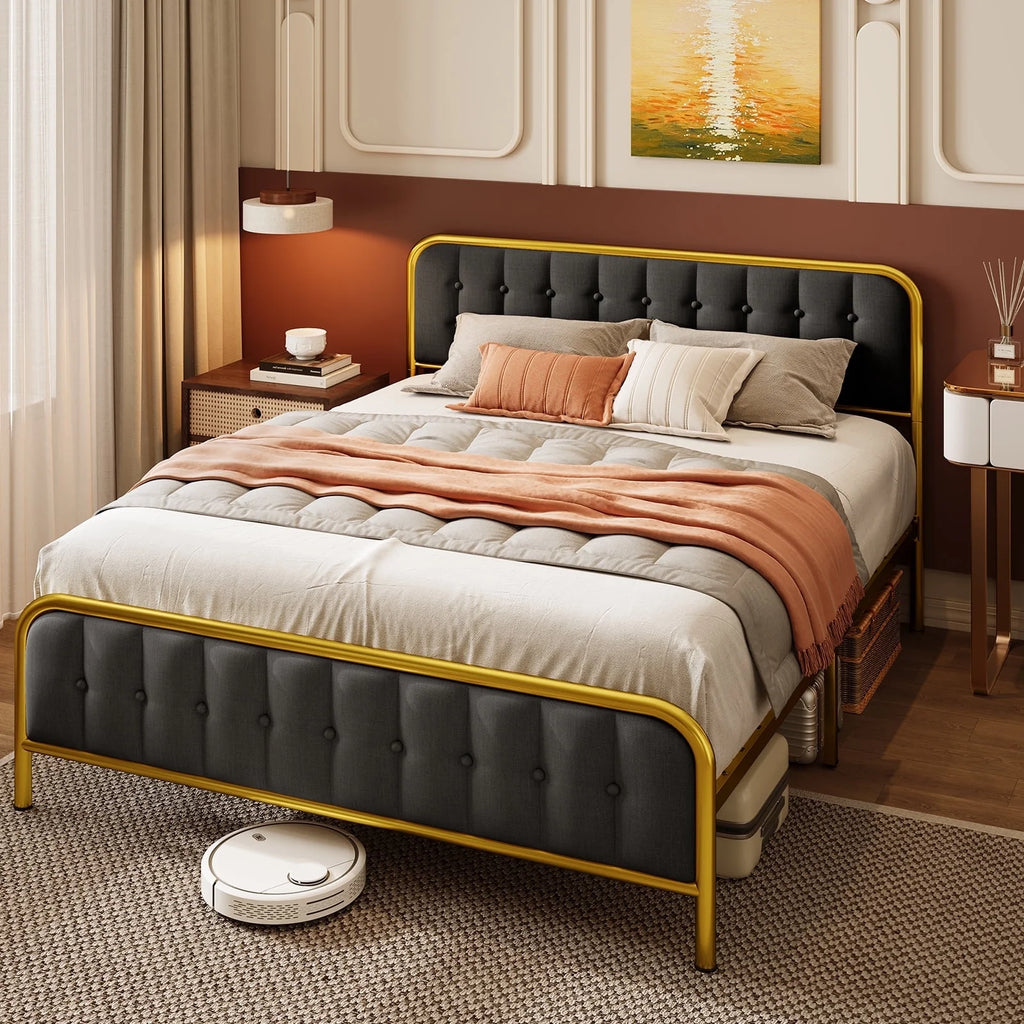 Queen Bed Frame with 4 Storage Drawers V59228