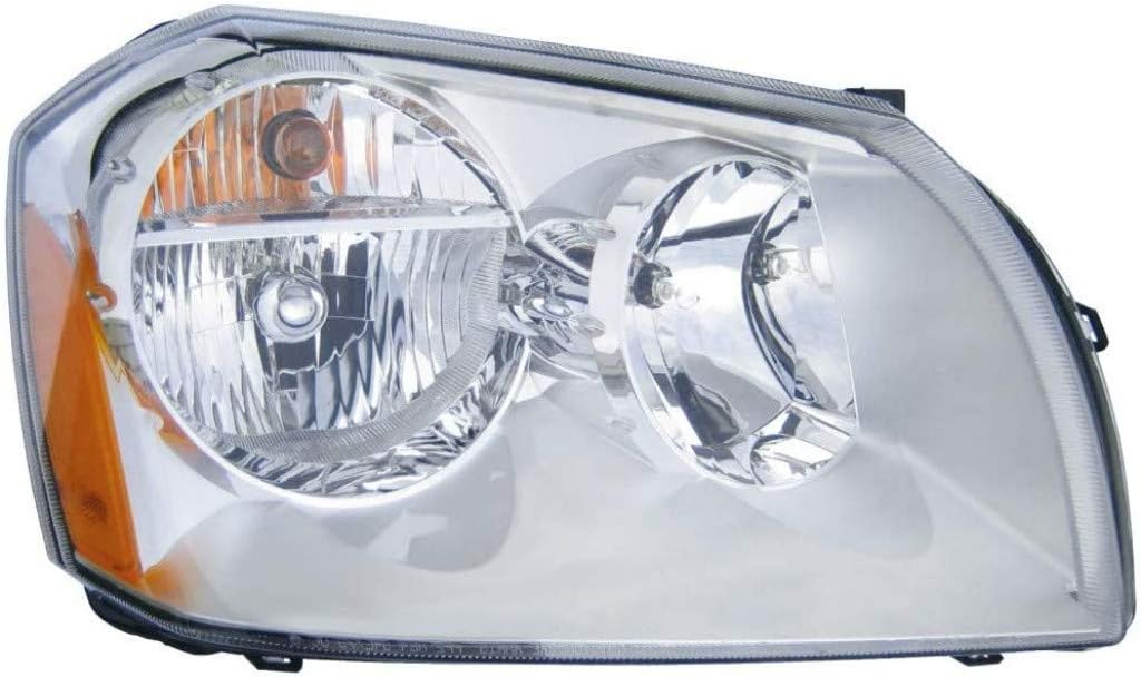 Chrome Pair Headlight for Dodge Magnum 2005 2006 2007 with Bulbs U1802