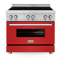 36 Inches 4.6 cu. ft. Red Matte Induction Range B418020