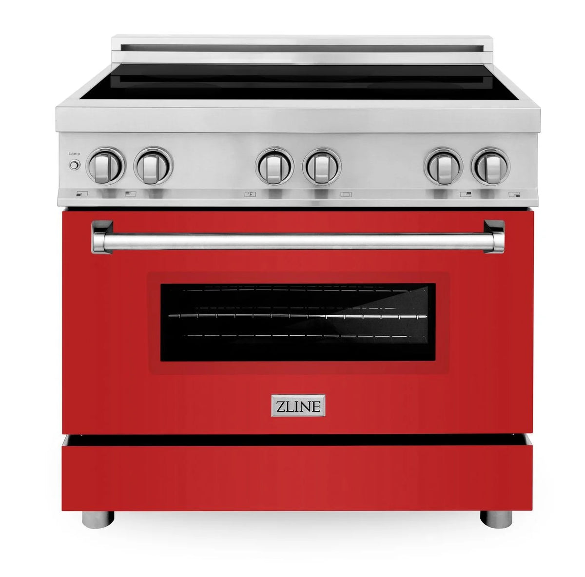 36 Inches 4.6 cu. ft. Red Matte Induction Range B418020