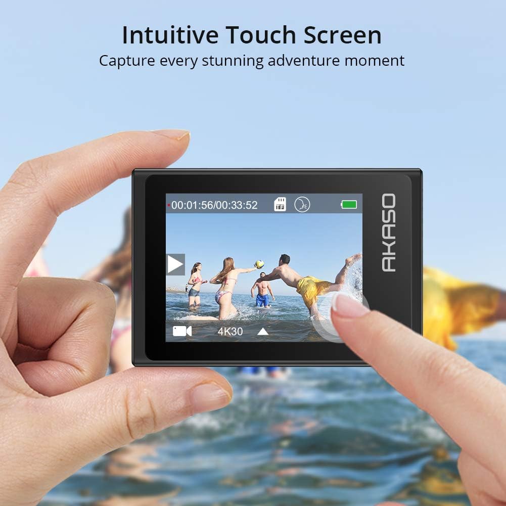 Native 4K30FPS 20MP WiFi Action Camera with Touch Screen U50393