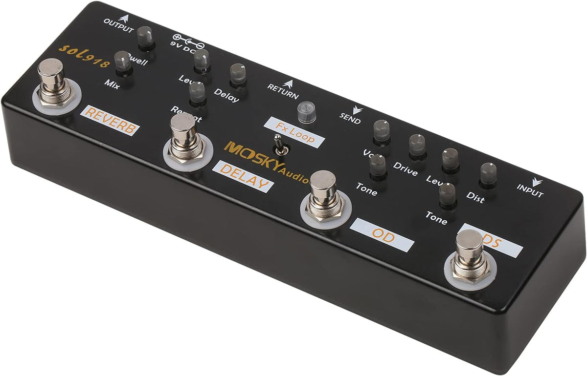 5-in-1 Multi Effect Guitar Pedal W9999