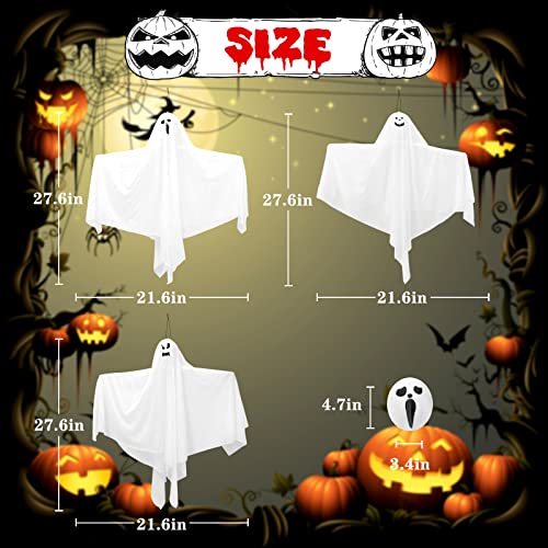 9 Pack Halloween Hanging Ghosts J7661