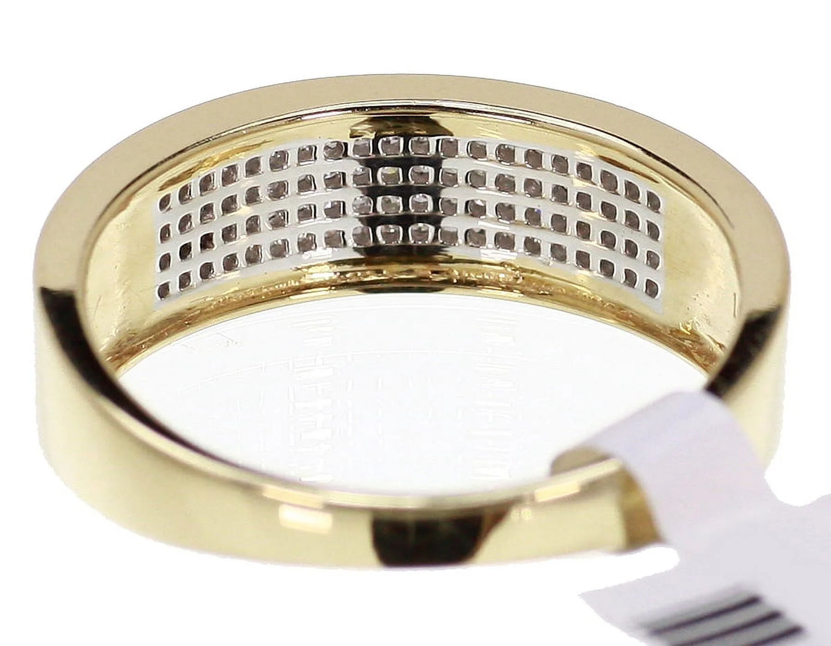 10K Yellow Gold Pave Diamond Ring Y851097