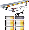 Amber-White-Amber Emergency Beacon Strobe Light 88-LED 88W 32-LED 96W IP68 12V-24V G79873