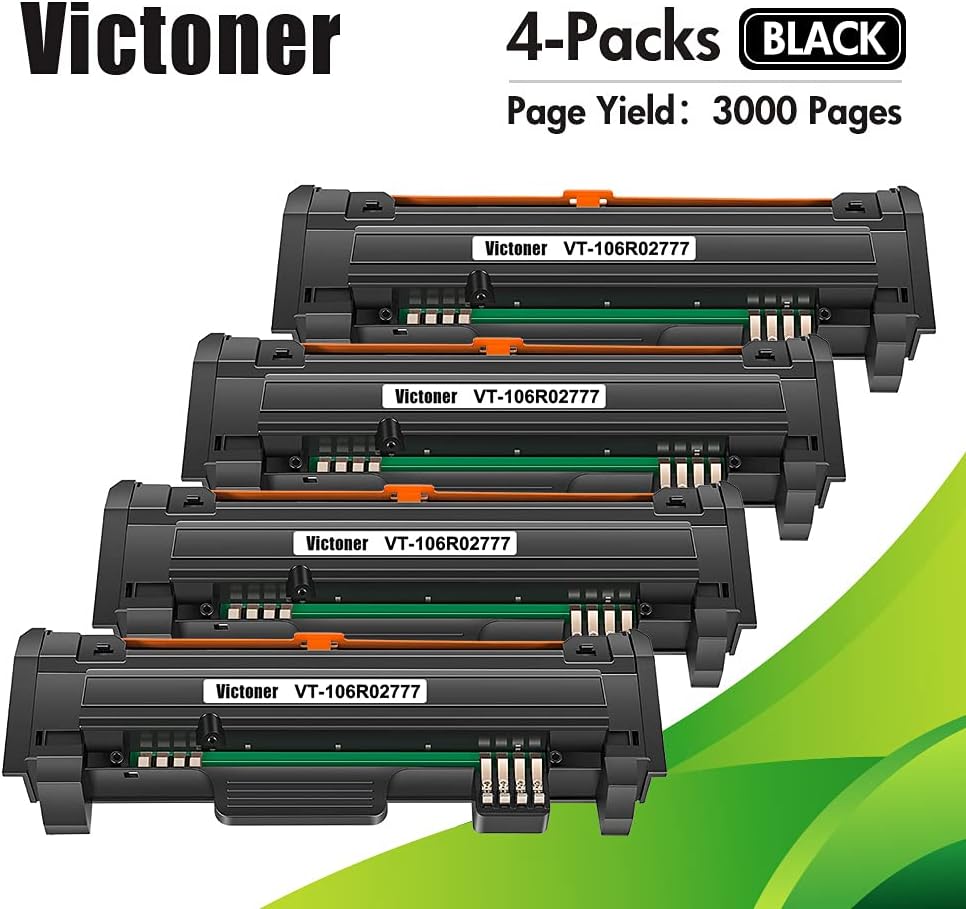 Compatible Black Toner Cartridge 4-Pack O1448