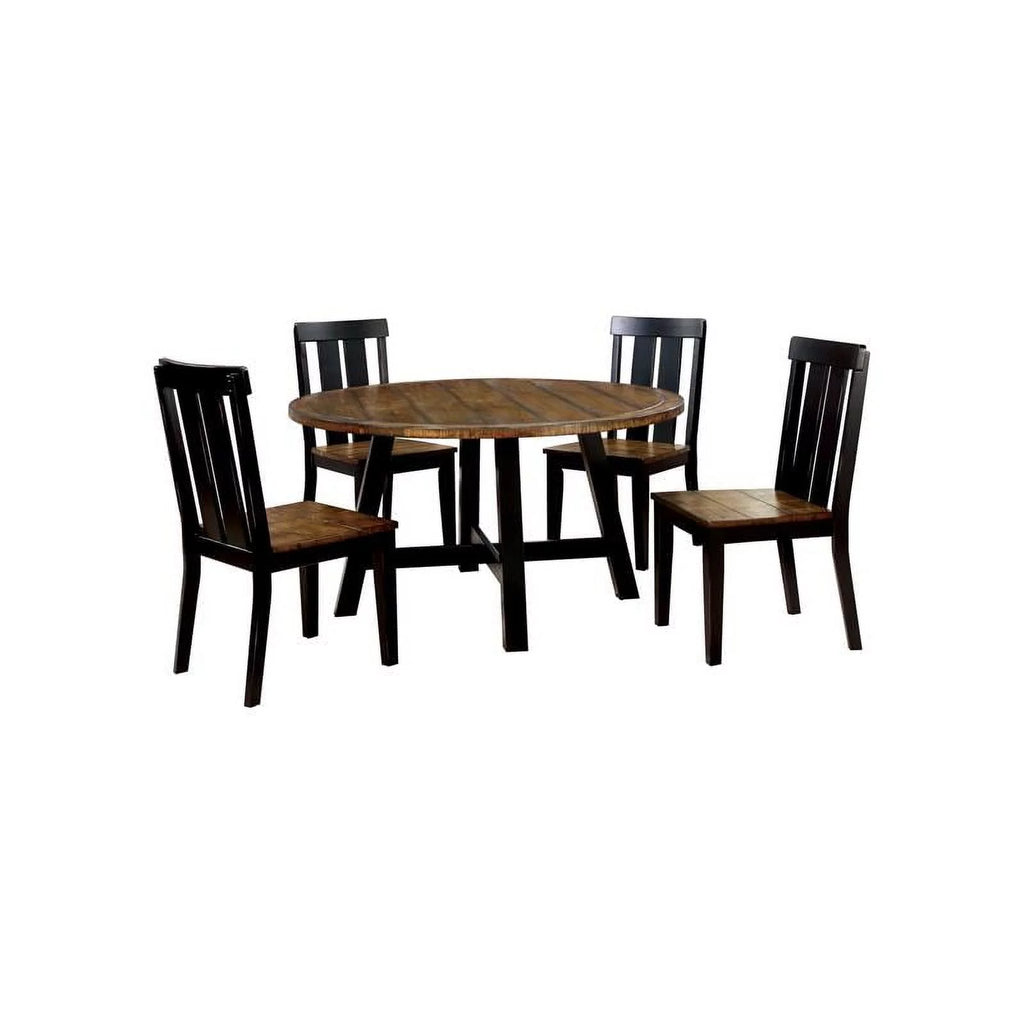 Black Wood Dining Chair Set of 2 M9891