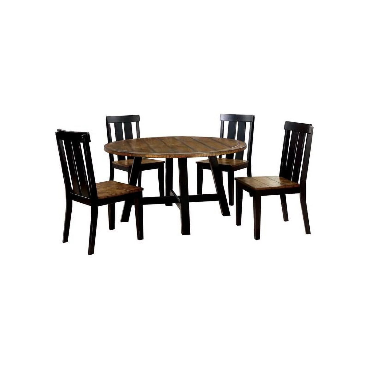 Black Wood Dining Chair Set of 2 M9891