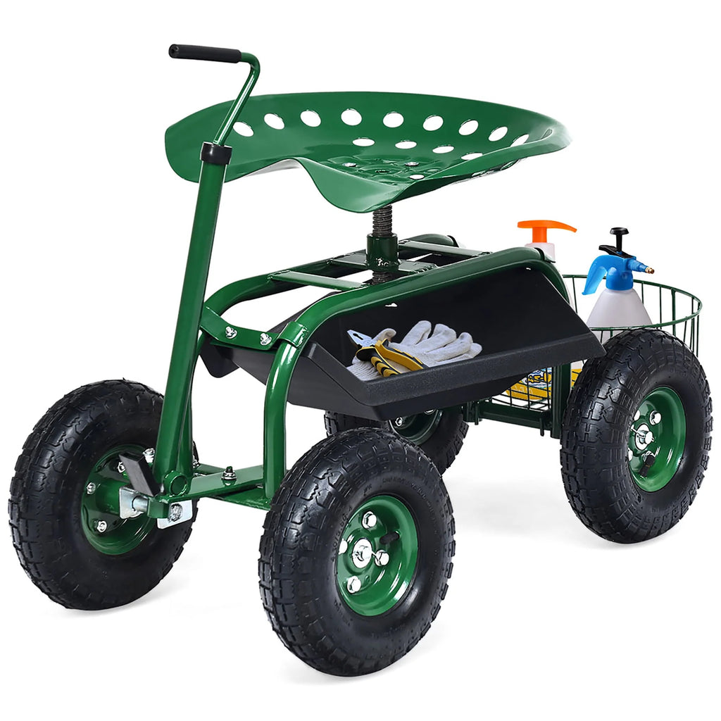 Garden Cart Rolling Work Seat K650892